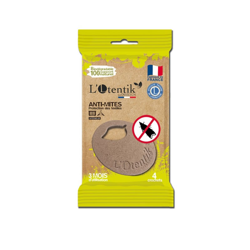 Crochets anti-mites vêtements L’Otentik - Lot de 4 crochets